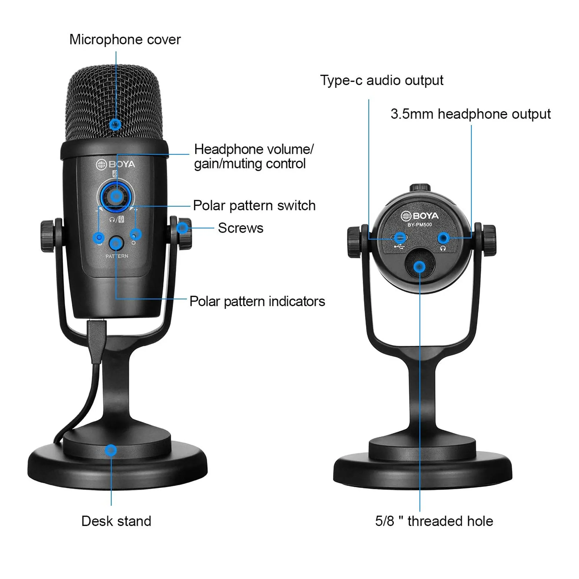 میکروفن کندانسر بویا BY-PM500 - Image 7