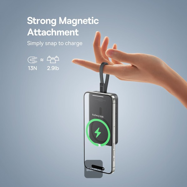 پاوربانک بیسوس مگ سیف 10000MHA 30W MAGPRO