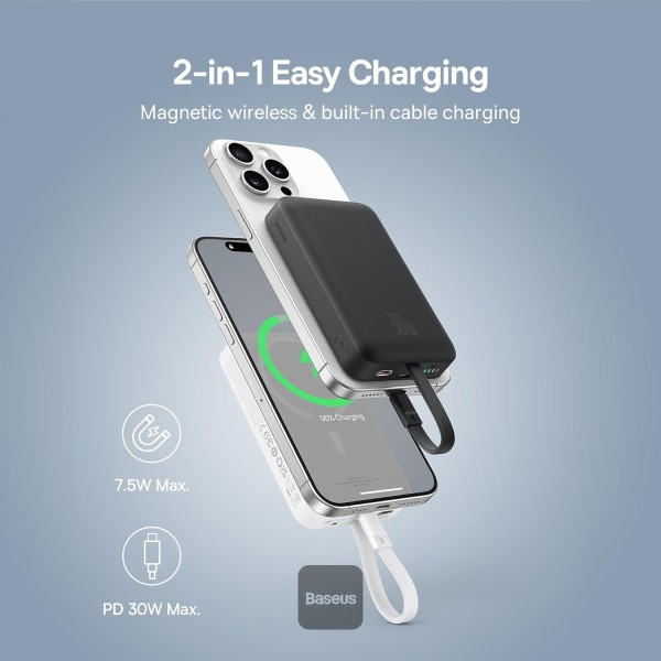 پاوربانک بیسوس مگ سیف 10000MHA 30W MAGPRO